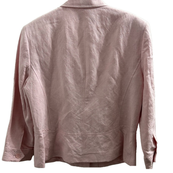 Jones Wear Pastel Pink Blazer with Notched Lapel and Tailored Fit - Picture 5 of 5